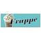 Signmission FRAPPE BANNER SIGN greek iced coffee cart cold drinks hot ice refreshing B-72 Frappe - alternate 1